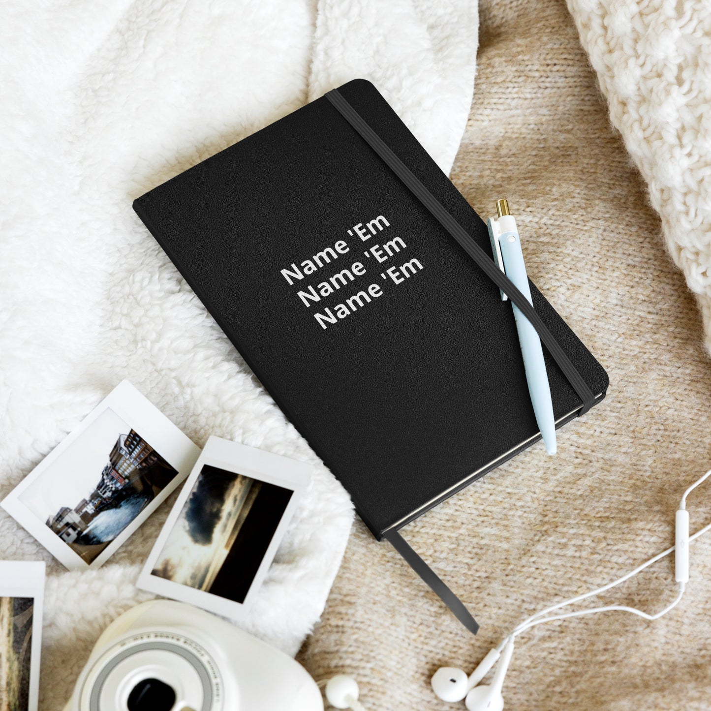 Name ‘Em Hardcover bound notebook