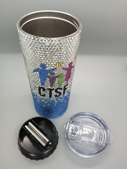 Custom Bling Skinny Tumbler