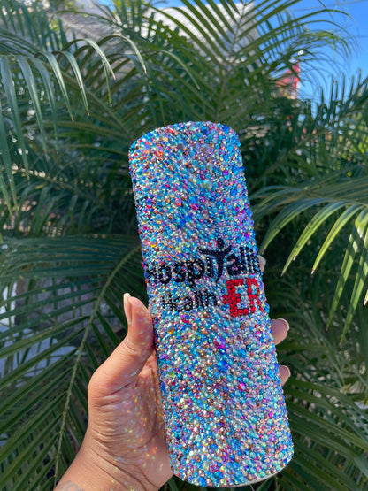 Custom Bling Skinny Tumbler