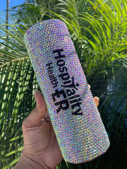 Custom Bling Skinny Tumbler